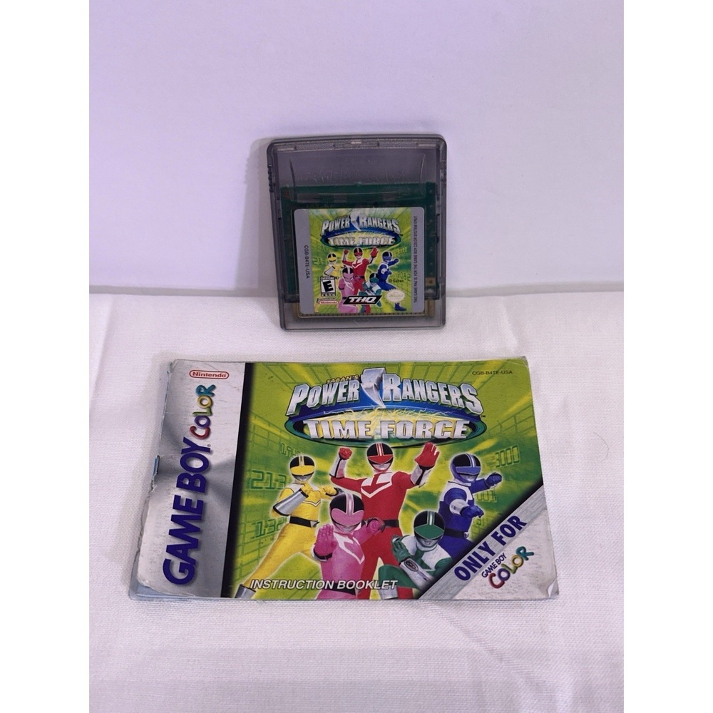 Power Rangers Lightspeed Rescue Nintendo GameBoy Color 2000 With Manual Tested